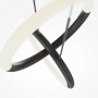 18W LED Griestu lampa Maytoni Node kolekcija melna ar baltiem difuzoriem 3000K 1200lm MOD165PL-L18B3K