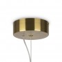 16W LED Griestu lampa Maytoni Collar kolekcija misiņa krāsā ar 3 veidu stikla kupoliem Ø14,7cm 3000K 800lm P069PL-L16G3K