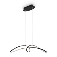 42W LED Griestu lampa Maytoni Curve kolekcija melna 4000K 2800lm MOD156PL-L52B4K