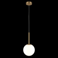 Griestu lampa Maytoni Basic kolekcija zeltītā krāsā ar baltu kupolu Ø18cm 1xE14 MOD321PL-01G2