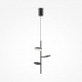 18W LED Griestu lampa Maytoni Fad kolekcija melna 3000K 1100lm MOD070PL-L18B3K