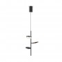18W LED Griestu lampa Maytoni Fad kolekcija melna 3000K 1100lm MOD070PL-L18B3K