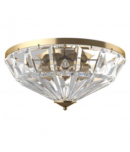 Griestu lampa Maytoni Classic kolekcija zelta krāsā ar kristāliem 6xE14 MOD094CL-06G