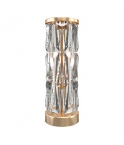 Galda lampa Maytoni Modern kolekcija zelta krāsā ar kristāliem 2xE14 MOD043TL-02G
