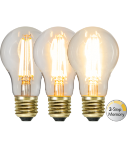 LED Spuldze E27 2100K 700lm 6,5W 6x10,7cm 3-step dimmējama 354-84-1 LED Spuldze E27 2100K 700lm 6,5W 6x10,7cm 3-step dimmējama 354-84-1