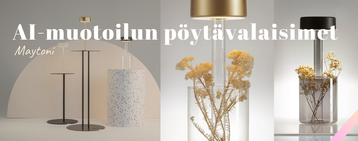 AI-muotoilun pöytävalaisimet