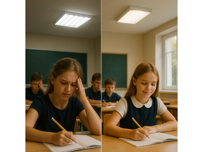 Vai apgaismojums Jūsu skolā ir drošs bērnu redzei? Vai apgaismojums Jūsu skolā ir drošs bērnu redzei?