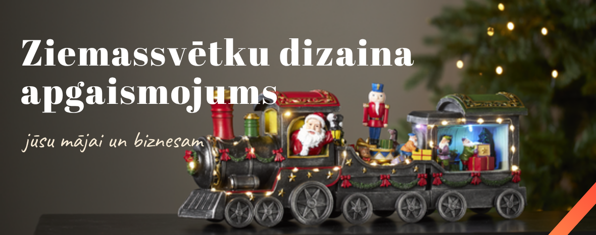 Ziemassvētku apgaismojums un dekors