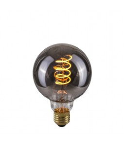 LED spuldze E27 4W 2200K 90lm G95 Italux Smoke Spiral 801552 G95