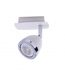 Spotlampa - prožektors Italux Calasa kolekcija balta ar hroma detaļām 1xGU10 SPL-9372-1A WH