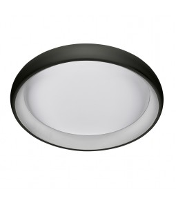32W Griestu lampa Italux Alessia kolekcija melna ar baltu difuzoru Ø41cm 4000K 1760lm 5280-832RC-BK-4
