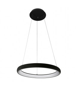 40W Griestu lampa Italux Alessia kolekcija melna ar baltu difuzoru Ø51cm 4000K 2200lm 5280-840RP-BK-4
