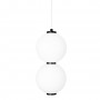 16W LED Griestu lampa Maxlight Tama kolekcija melna ar baltiem kupoliem Ø16cm 3000K 1280lm P0469