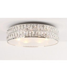 Griestu lampa Maxlight Diamante kolekcija hroma krāsā ar kristāliem Ø42cm 6xG9 C0122
