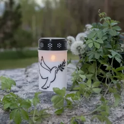 LED piemiņas sveces balodis