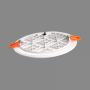 30W IEBŪVĒJAMAIS, APALŠ LED PANELIS RONDA 3000K 2271LM Ø215mm