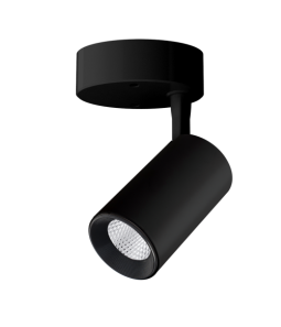 10W black LED spotlight with flood distribution TELA