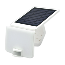 10W balts LED prožektors ar saules bateriju un pir sensoru VISTA